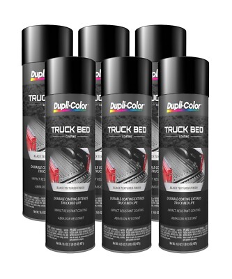 Dupli-Color (TR250-6 PK Black Truck Bed Coating - 16.5 oz. Aerosol, (Case of 6)-image