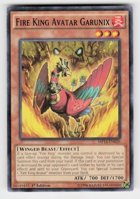 2014 Mega-Tins Mega Pack #MP14-EN020 Fire King Avatar Garunix 1st Edition-image