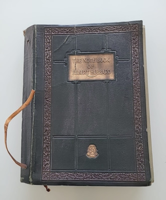 The Note Book of Elbert Hubbard  First Edition 1927 leather  bound Roycrofters-image
