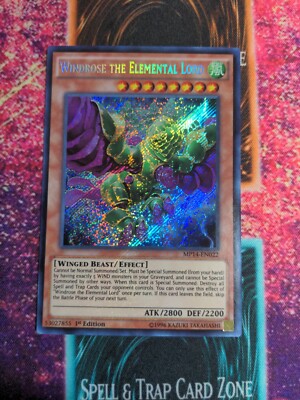 Yu-Gi-Oh! Windrose the Elemental Lord MP14-EN022 1st Edition Secret Rare NM -image