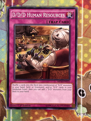 Yugioh D/D/D Human Resources MP16-EN172 Single-image