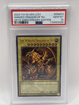 YuGiOh THE WINGED DRAGON OF RA #LC01-EN003🔥PSA 10🔥LIMITED ED-2023 ULTRA RARE-image