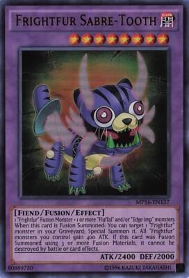 Yu-Gi-Oh! Frightfur Sabre-Tooth MP16-EN137 Unlimited Ultra Rare NM-image