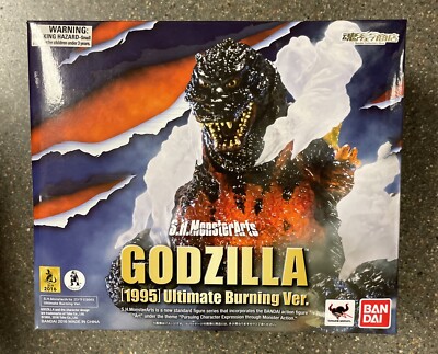 S.H.MonsterArts Godzilla 1995 Ultimate Burning Ver. Smoke Ships From USA-image