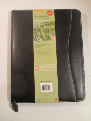 Day-Timer  model D85480   Monthly Planner 12.5x10 Wire-bound Organizer LEATHER-image