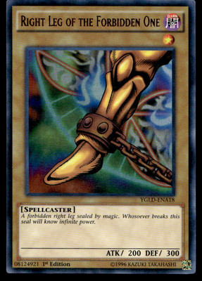 Yu-Gi-Oh #YGLD-ENA14 Right Leg of the Forbidden One 1st Edition Ultra Rare HP-image