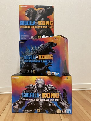 S.H.MonsterArts GODZILLA VS. KONG 2021 Godzzilla Mechagodzilla Kong Japan BANDAI-image