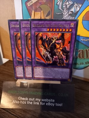 3 x Brigrand the Glory Dragon Rare MP21-EN185 1st yugioh - mega tin -image