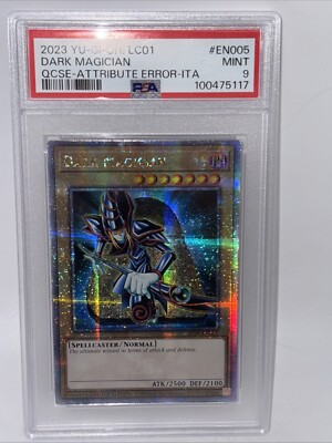 PSA 9 Dark Magician LC01-EN005 Attribute Error 2023 Anniversary Edition QCSE-image