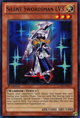 1 x Silent Swordsman LV3 - LCYW-EN033 - Common - Unlimited Edition Near Mint, En-image