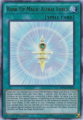 Rank-Up-Magic Astral Force - MP14-EN226 - Ultra Rare - 1st Edition - Lightly Pla-image