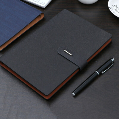 A5 PU Leather Vintage Journal Notebook Lined Paper Diary Business Planner-image