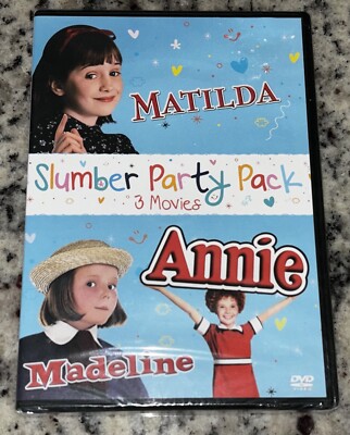 Slumber Party 3 Movie Pack ~ Matilda, Annie, Madeline (DVD, 2017) New Sealed-image