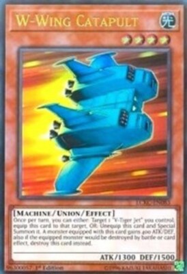 Yugioh! LP W-Wing Catapult - LCKC-EN083 - Ultra Rare - 1st Edition Lightly Playe-image