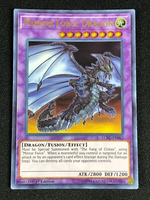YUGIOH MIRROR FORCE DRAGON LCKC-EN062 1ST ULTRA NM-image