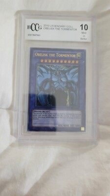 2010 Yugioh Legendary Collection Obelisk The Tormentor - Beckett BCCG 10 Mint+-image