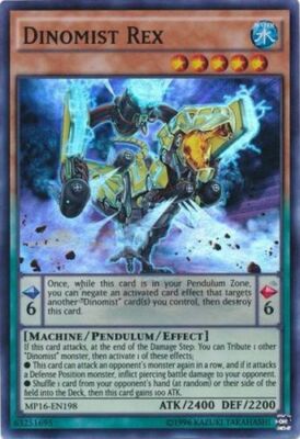 Dinomist Rex - MP16-EN198 - Super Rare - Unlimited Edition x1 - Lightly Played-image
