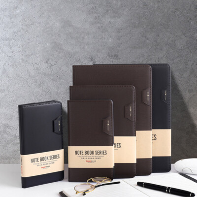 PU Leather Journal A6/A5/B5 Notebook Lined Paper Writing Diary Planner 192 Pages-image