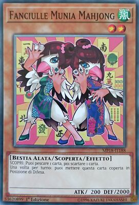 Munia Mahjong Girls - Common - 2018 Mega-Tin Mega-Pack MP18-IT188 ITA New-image