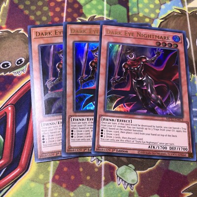 3x Dark Eye Nightmare 1st Edition Ultra Rare MP22-EN072 Yu-Gi-Oh!-image