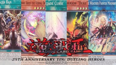 Yugioh 25th Anniversary Tin: Dueling Heroes Mega Pack MP23 1st Super Rare MINT-image