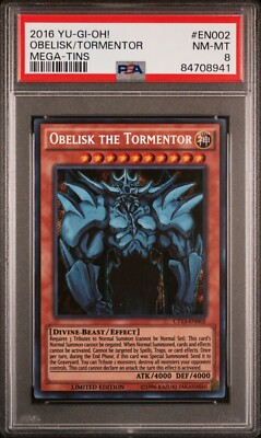 Yu-Gi-Oh! TCG Obelisk the Tormentor 2016 Mega-Tins EN002 Limited Secret PSA 8-image