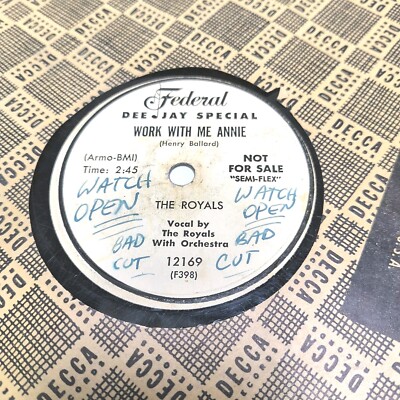 The Royals: Work With Me Annie Federal Records Rhythm & Blues LP Vinyl-image