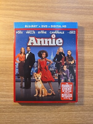 Annie (Blu-ray + DVD + Slipcover, 2014 Remake) Combined Shipping Available!-image