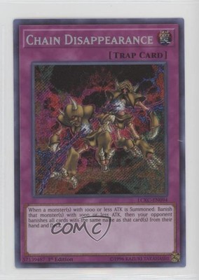 Chain Disappearance SE 1st Ed. YuGiOh Legendary Collection Kaiba #LCKC-EN094 q5p-image
