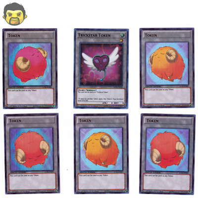 YuGiOh Token Set of Scapegoat & Trickstar LC04-EN005 EN006 EN007 OP10-EN026-image