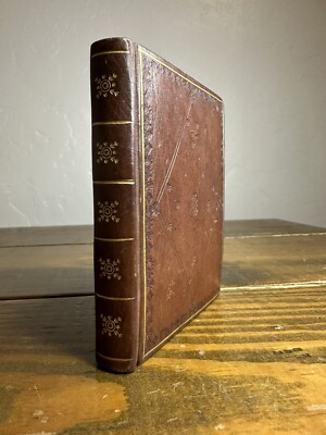 Leather Bound Antique Notebook 1800s-image