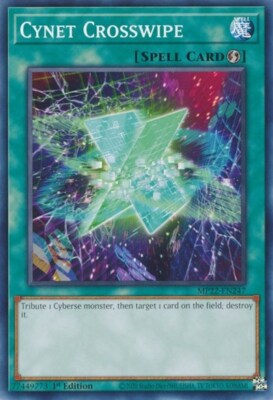 1x Cynet Crosswipe - 1st Edition NM Eng YuGiOh - 2022 Mega Tin - Pharoah's Gods-image