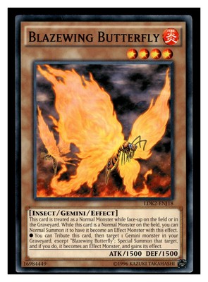 Yu-Gi-Oh! Legendary Decks II Blazewing Butterfly #LDK2-ENJ18-image