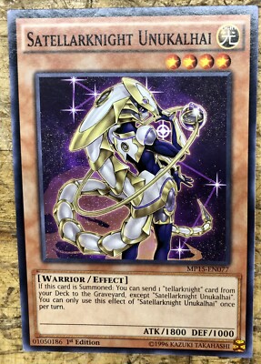 Satellarknight Unukalhai MP15-EN077 YuGiOh! COMMON 2015 New 1st Ed Near Mint x1-image