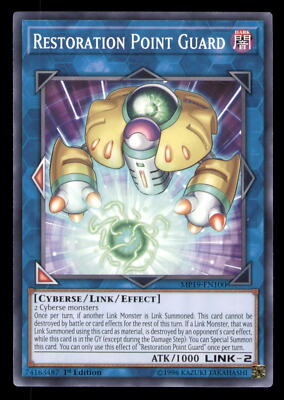 Yugioh Restoration Point Guard #MP19-EN100 2019 Gold Tin Mega Pack LP-image