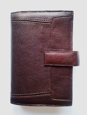 Piquadro Leather Agenda Planner Organizer Cover Soft Brown Medium Italy-image