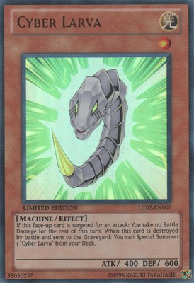 Cyber Larva - LC02-EN007 - Ultra Rare - Limited Edition - Moderately Played-image
