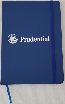 NEW Prudential - Lined Bound Notebook w/Elastic Page Closure,  7
