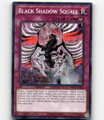 Yugioh Black Shadow Squall 25th Anniv. Tin: Dueling Heroes Mega Pack-image