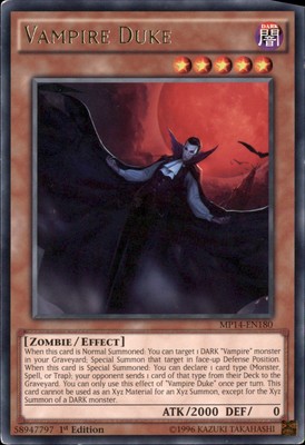 1st ed Vampire Duke rare MP14-EN180 Yugioh-image