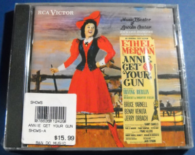 Annie Get Your Gun Original Cast Recording CD Ethel Merman NEW SEALED Broadway-image