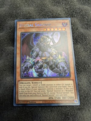 YuGiOh Bystial Saronir MP23-EN158 1st Edition Prismatic Secret Rare-image