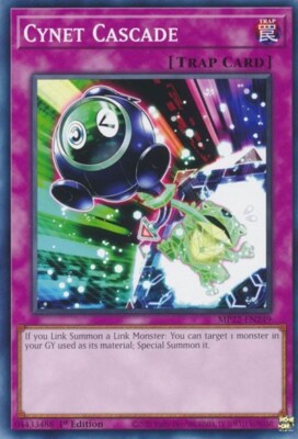 1x Cynet Cascade - 1st Edition NM Eng YuGiOh - 2022 Mega Tin - Pharoah's Gods-image