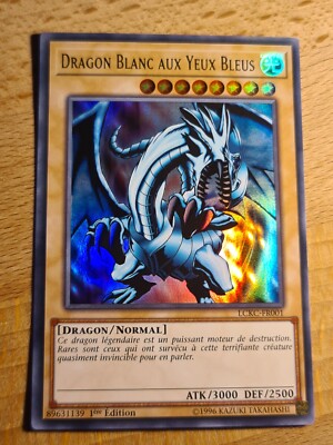 Blue-Eyes White Dragon V.1●YUGIOH●LCKC●2018●FRENCH●ULTRA RARE●1st ED●NM #06406-image
