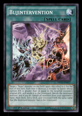 Yugioh Bujintervention #MP15-EN037 2015 Mega-Tins Mega Pack LP-image