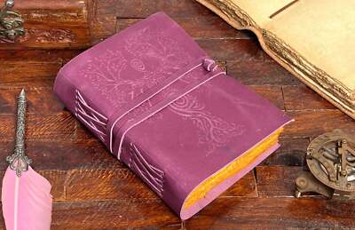 Handmade Mother of Earth Grimoire Embossed Journal blank Diary For Unisex Adult-image