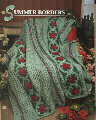 NEW SUMMER BORDERS ANNIE'S CROCHET QUILT & AFGHAN CLUB PATTERN INSTRUCTIONS-image