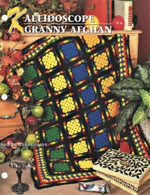 Kaleidoscope Granny Afghan   Annie's Attic Crochet Afghan Pattern Page-image
