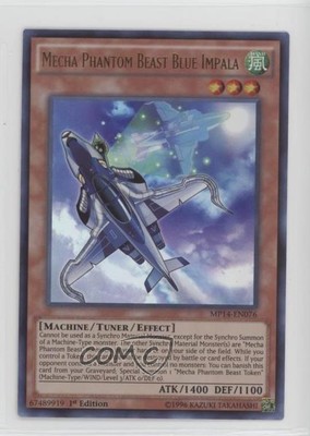 Mecha Phantom Beast Blue Impala 1st Ed. YuGiOh Mega-Tins Mega Pack q5p-image