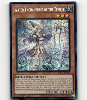 Yugioh Water Enchantress of the Temple 25th Anniv. Tin: Dueling Heroes Mega Pack-image